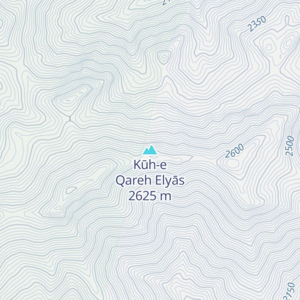 Map of Kūh-e Qareh Elyās