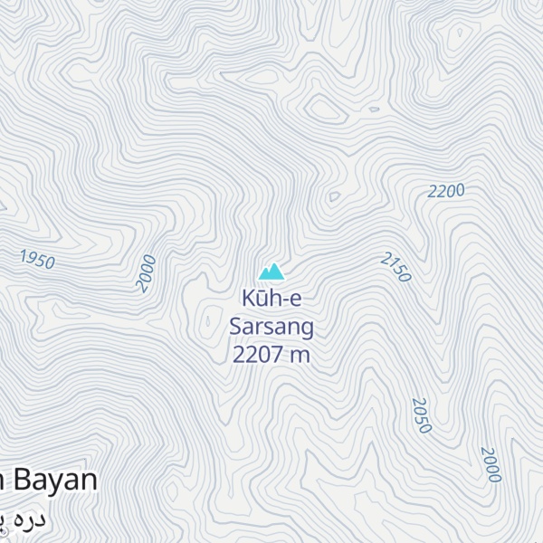 Map of Kūh-e Sarsang