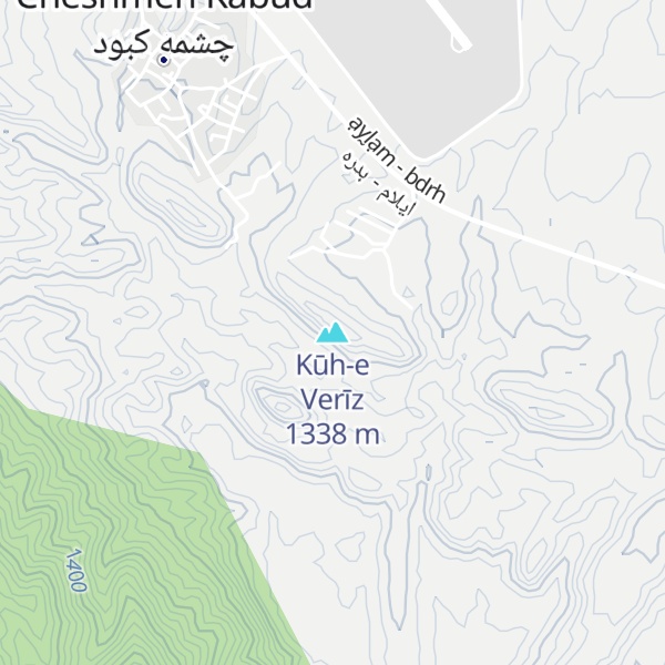 Map of Kūh-e Verīz