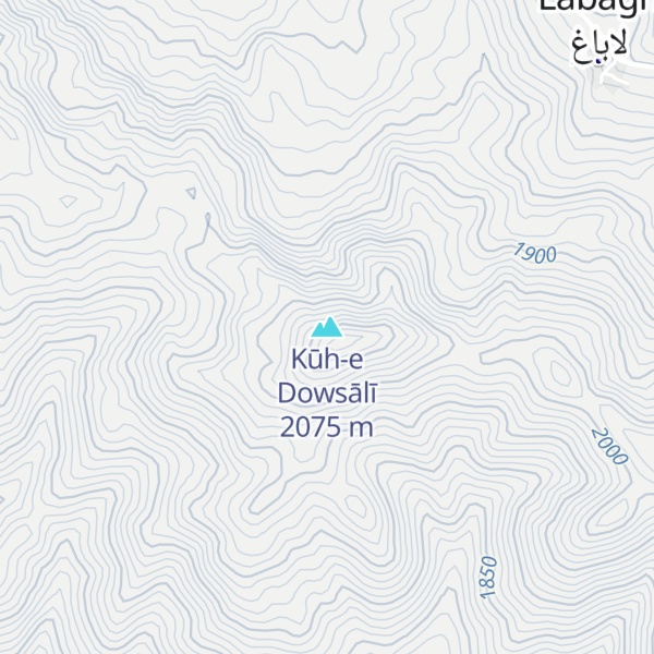 Map of Kūh-e Dowsālī