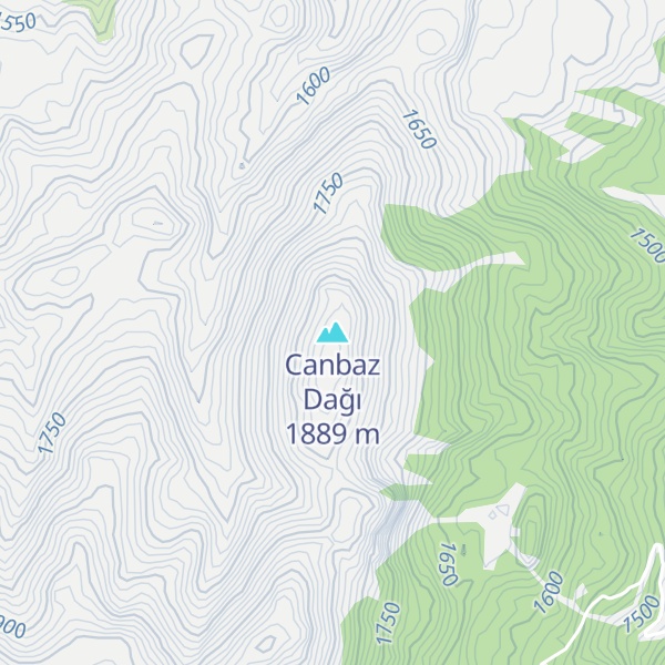 Map of Canbaz Dağı
