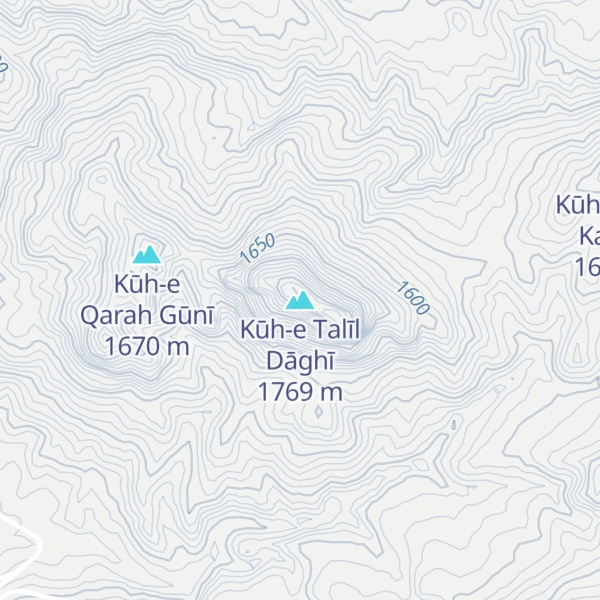 Map of Kūh-e Talīl Dāghī