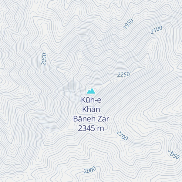 Map of Kūh-e Khān Bāneh Zar