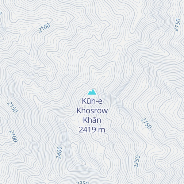 Map of Kūh-e Khosrow Khān