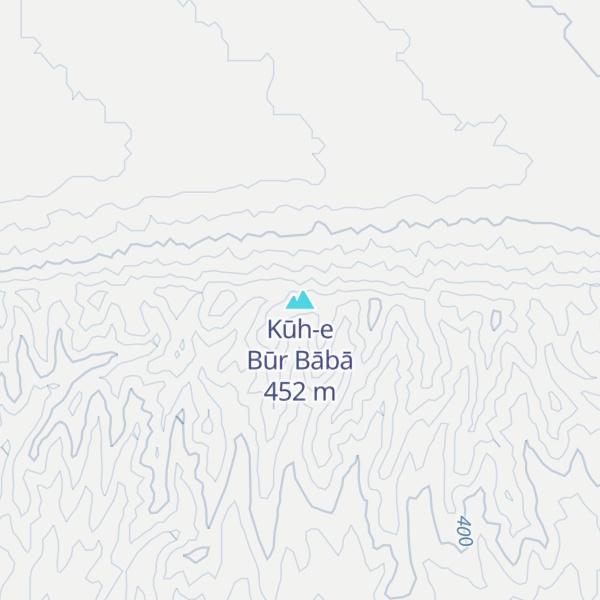 Map of Kūh-e Būr Bābā