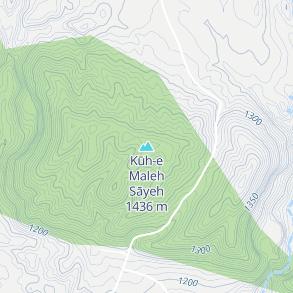 Map of Kūh-e Maleh Sāyeh
