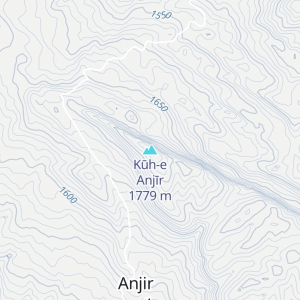 Map of Kūh-e Anjīr