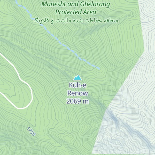 Map of Kūh-e Renow