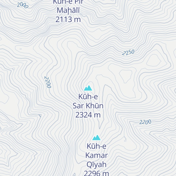 Map of Kūh-e Sar Khūn
