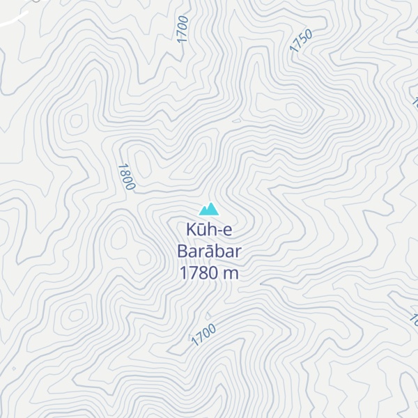Map of Kūh-e Barābar