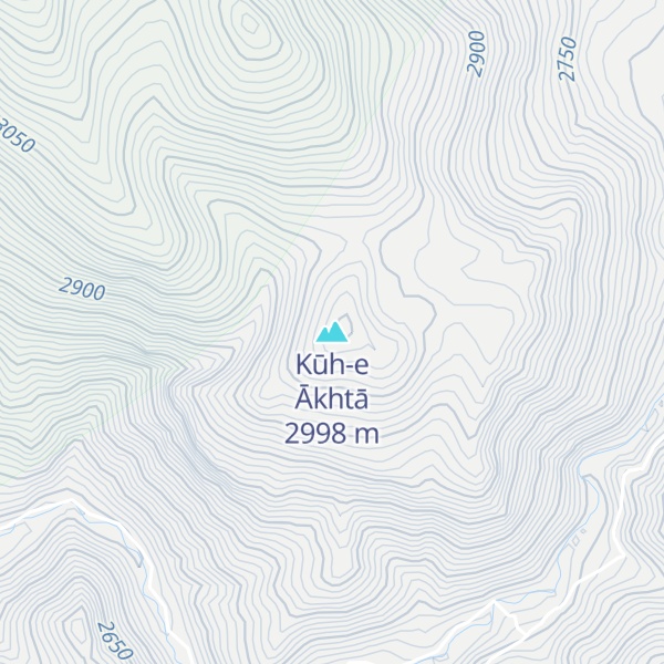 Map of Kūh-e Ākhtā