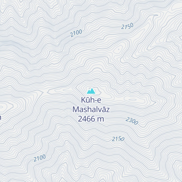 Map of Kūh-e Mashalvāz