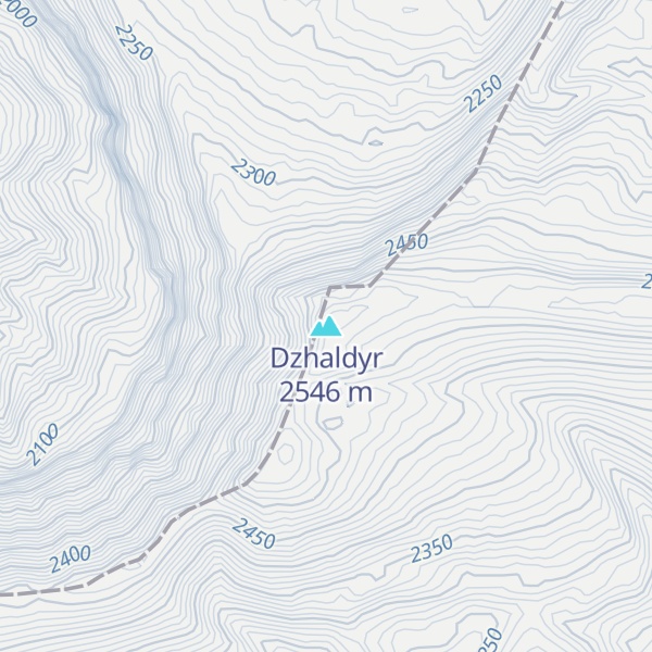 Map of Dzhaldyr