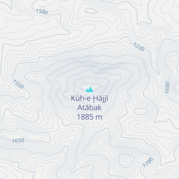 Map of Kūh-e Ḩājjī Atābak