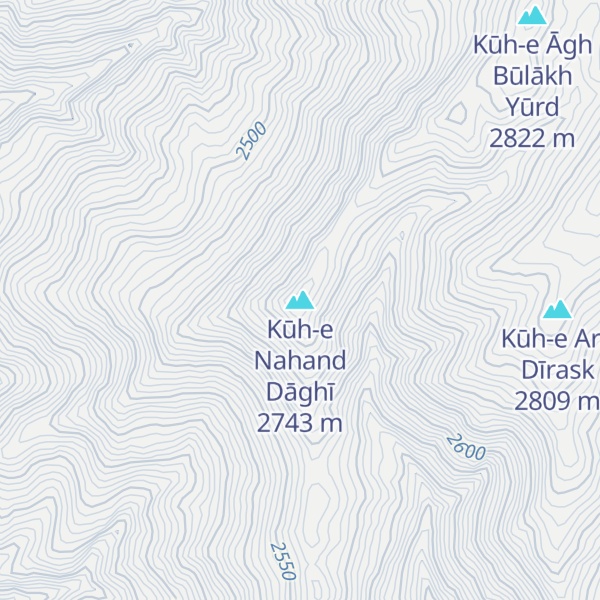 Map of Kūh-e Nahand Dāghī