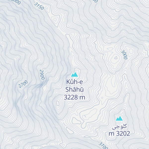 Map of Kūh-e Shāhū