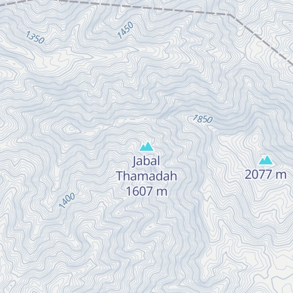 Map of Jabal Thamadah
