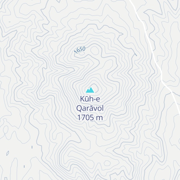 Map of Kūh-e Qarāvol