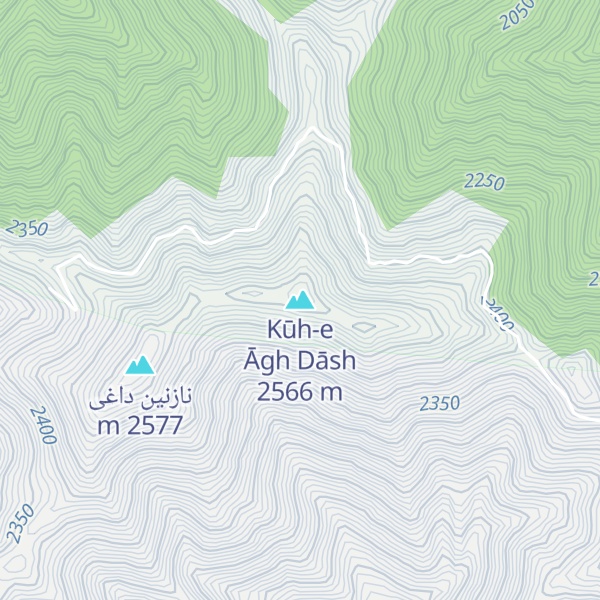 Map of Kūh-e Āgh Dāsh