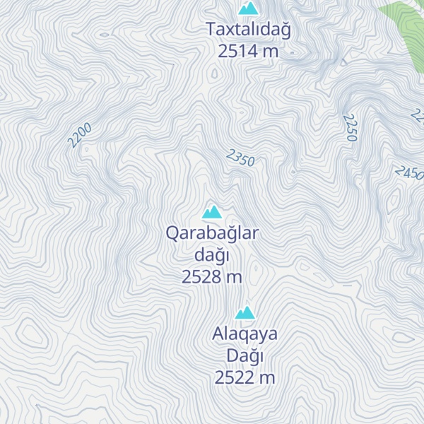 Map of Qarabağlar dağı