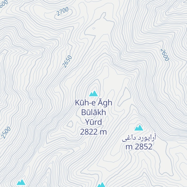 Map of Kūh-e Āgh Būlākh Yūrd