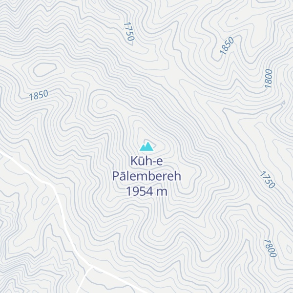 Map of Kūh-e Pālembereh