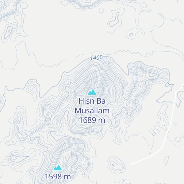 Map of Hisn Ba Musallam