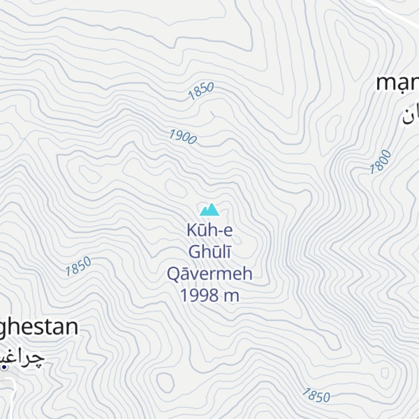 Map of Kūh-e Ghūlī Qāvermeh