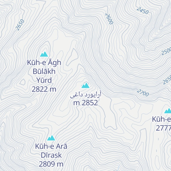 Map of آرایورد داغی