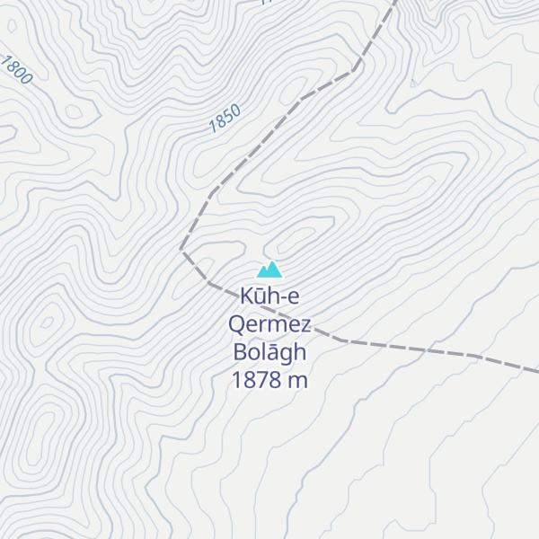 Map of Kūh-e Qermez Bolāgh