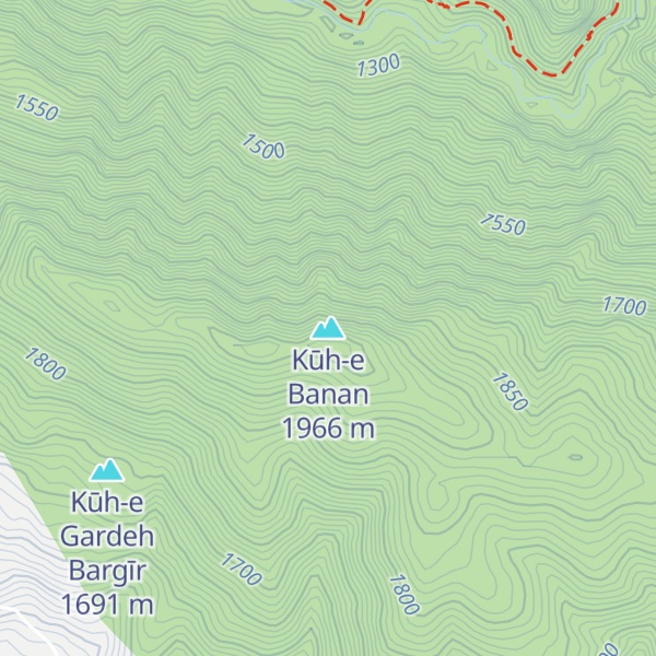 Map of Kūh-e Banan