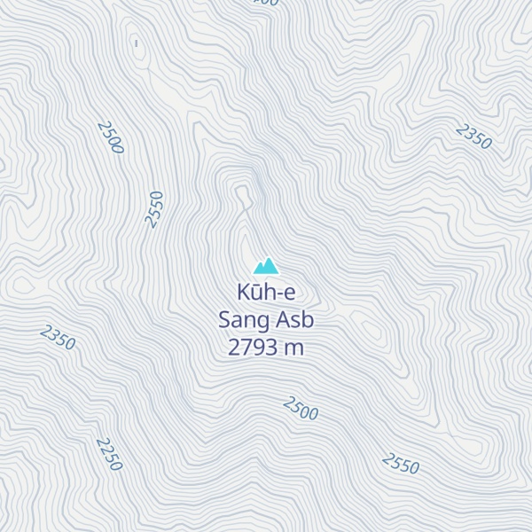 Map of Kūh-e Sang Asb