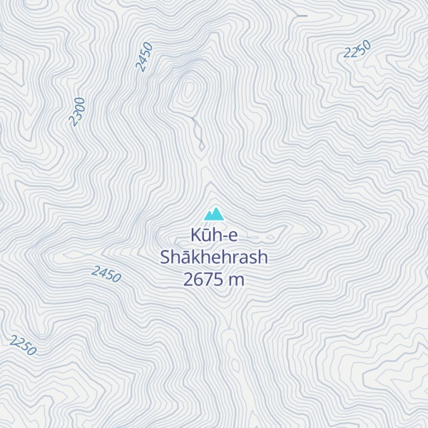 Map of Kūh-e Shākhehrash