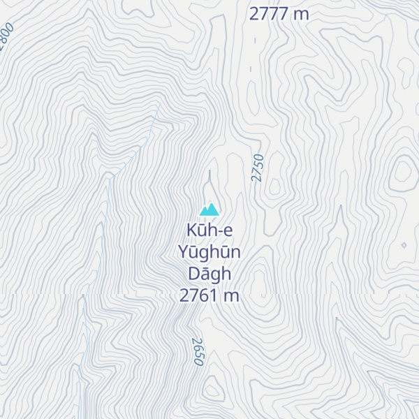 Map of Kūh-e Yūghūn Dāgh