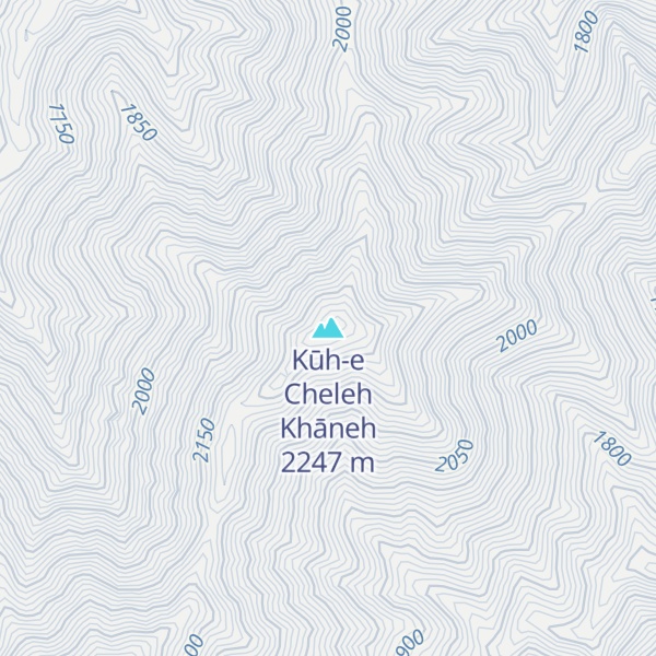 Map of Kūh-e Cheleh Khāneh
