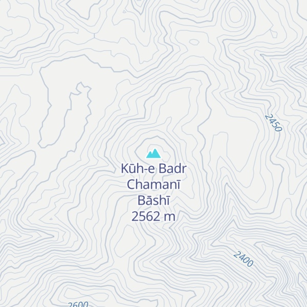 Map of Kūh-e Badr Chamanī Bāshī