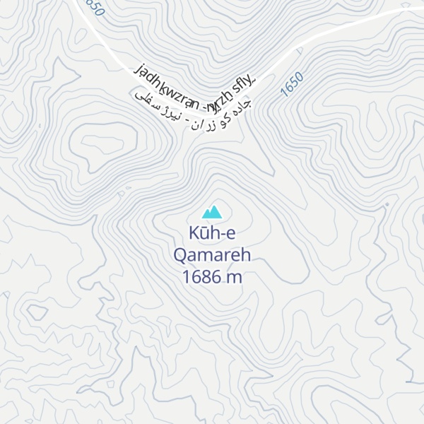 Map of Kūh-e Qamareh