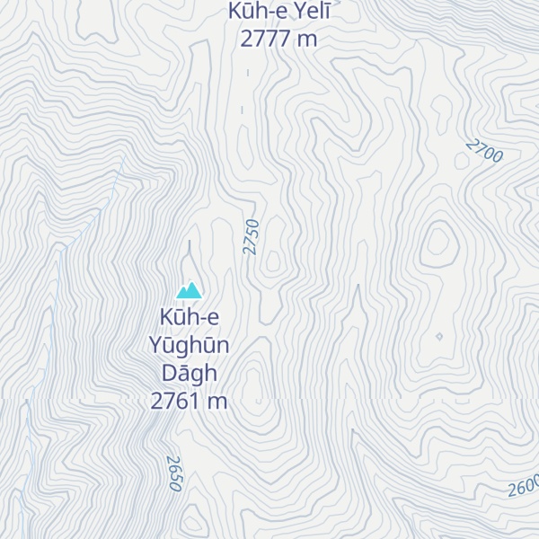 Map of Kūh-e Qajal Dīr Sāyeh