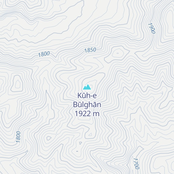 Map of Kūh-e Būlghān
