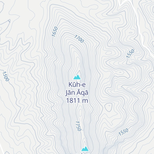 Map of Kūh-e Jān Āqā