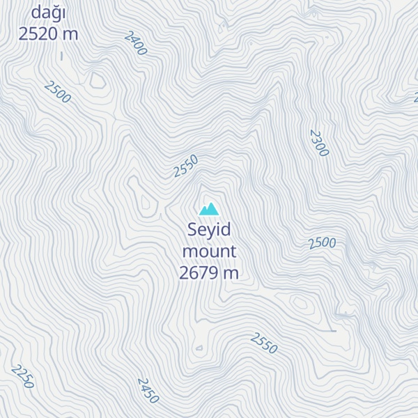Map of Seyid mount