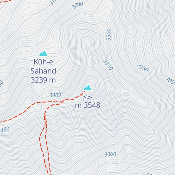Map of جام