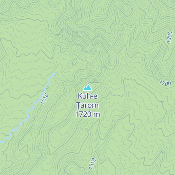 Map of Kūh-e Ţārom