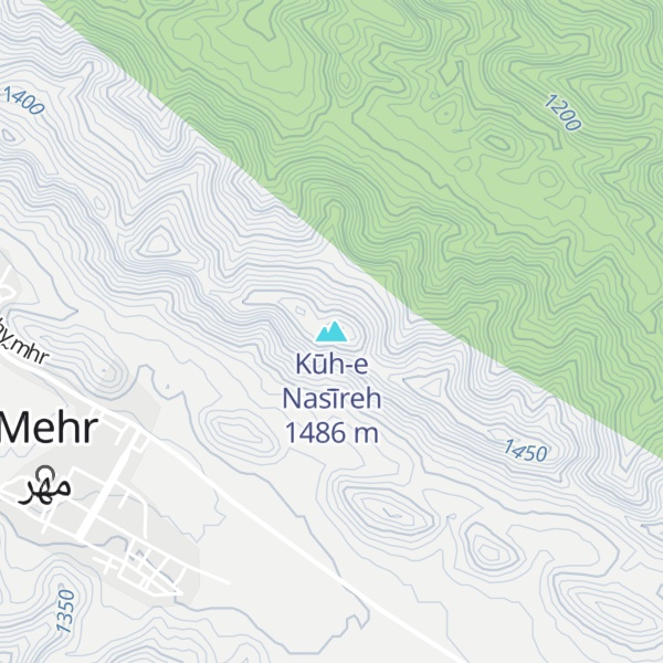 Map of Kūh-e Nas̄īreh