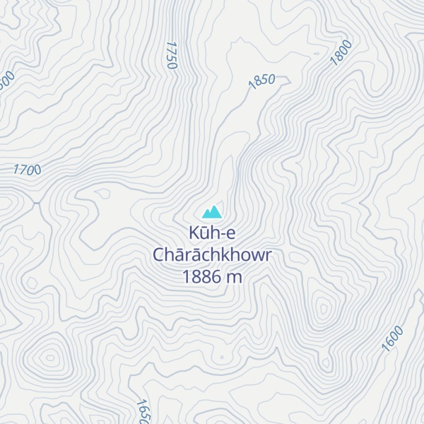 Map of Kūh-e Chārāchkhowr