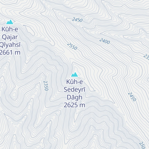 Map of Kūh-e Sedeyrī Dāgh