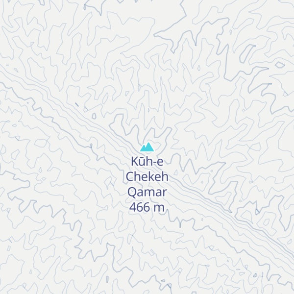 Map of Kūh-e Chekeh Qamar