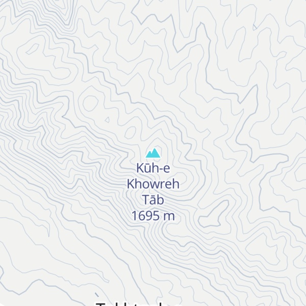 Map of Kūh-e Khowreh Tāb