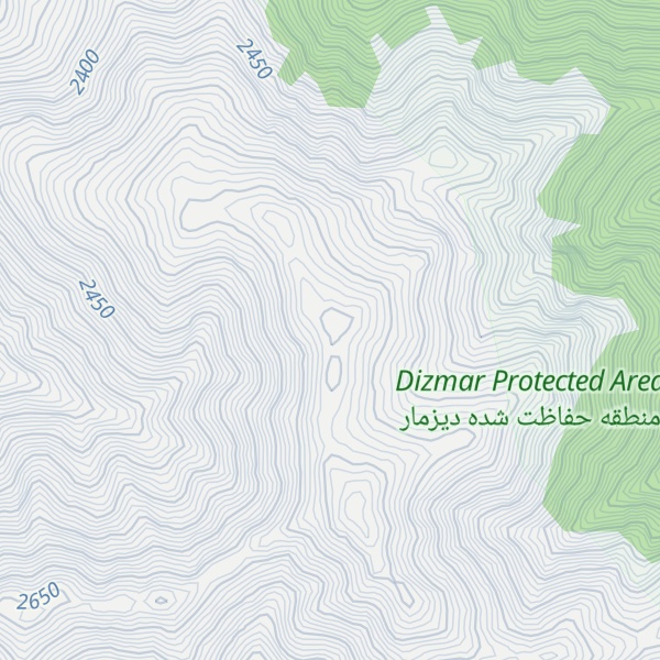 Map of Kūh-e Kūrūsh