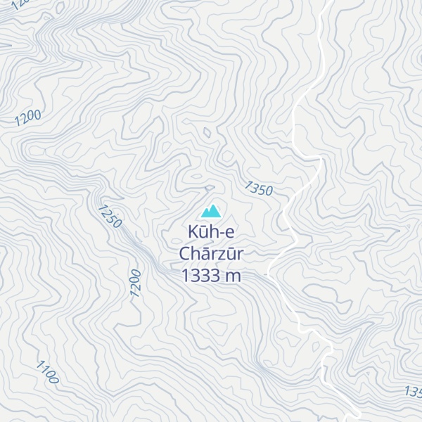 Map of Kūh-e Chārzūr
